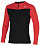 Футболка мужская Mizuno Dryaeroflow Ls Hz Black/Fiery Red - Фото 1 малая