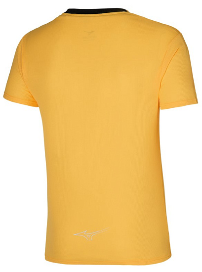 Футболка мужская Mizuno Dryaeroflow Racing Yellow - Фото 2 большая