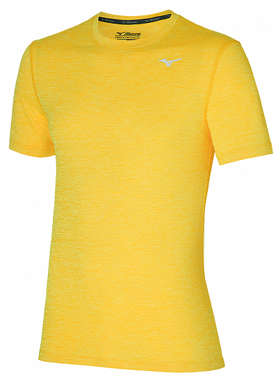 Футболка мужская Mizuno Impulse Core Racing Yellow - Фото 1 большая