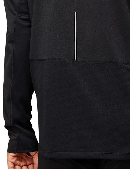 Футболка мужская ASICS Lite-Show Winter 1/2 Zip Black - Фото 6 большая
