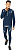 Футболка мужская ASICS Lite-Show Winter 1/2 Zip French Blue - Фото 3 малая