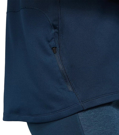 Футболка мужская ASICS Lite-Show Winter 1/2 Zip French Blue - Фото 9 большая