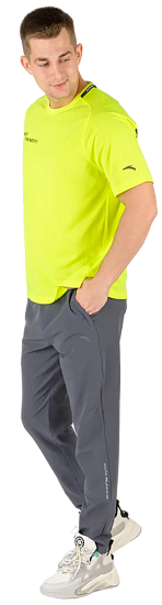 Футболка мужская Anta A-Cool Fluorescent green - Фото 3 большая
