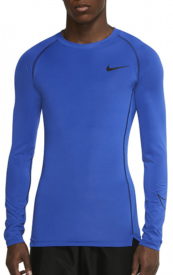 Футболка мужская Nike Pro Dri-FIT Game Royal/Black/Black - Фото 1 большая