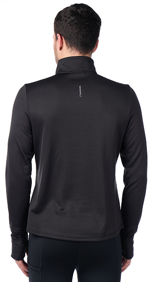 Пулон мужской Puma Run Micro Fleece 1/2 Zip Puma Black - Фото 6 большая