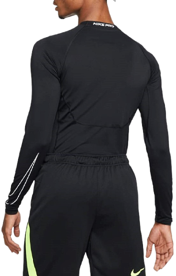 Футболка мужская Nike Pro Dri-FIT  Black/White - Фото 2 большая