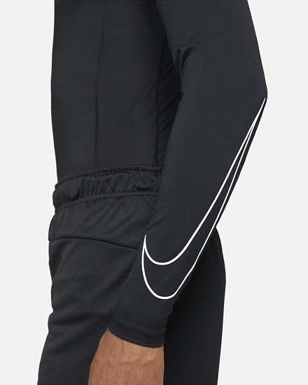 Футболка мужская Nike Pro Dri-FIT  Black/White - Фото 5 большая
