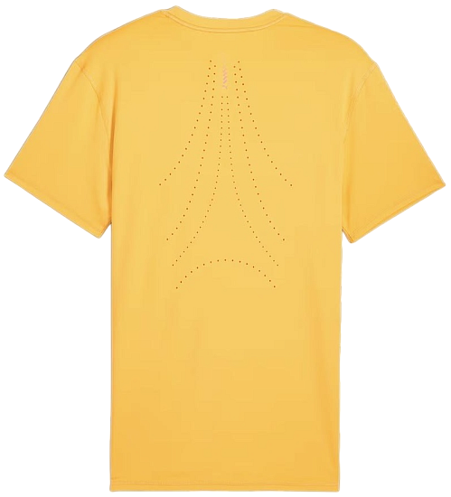 Футболка мужская Puma Run Cloudspun Ss Yellow - Фото 2 большая