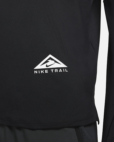 Футболка мужская Nike Dri-FIT Trail Element Black/Black/Dark Smoke Grey/White - Фото 6 большая