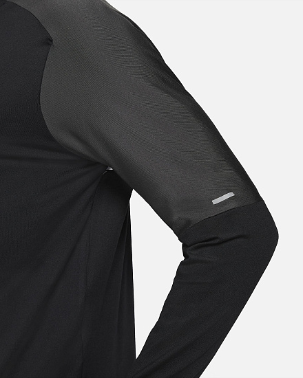 Футболка мужская Nike Dri-FIT Trail Element Black/Black/Dark Smoke Grey/White - Фото 9 большая