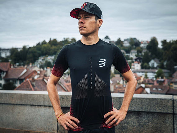 Футболка мужская Compressport Racing V2 Черный - Фото 3 большая