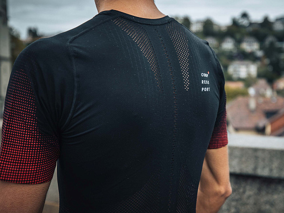 Футболка мужская Compressport Racing V2 Черный - Фото 5 большая
