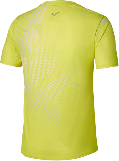 Футболка мужская Mizuno Core Graphic Lightning Yellow - Фото 2 большая