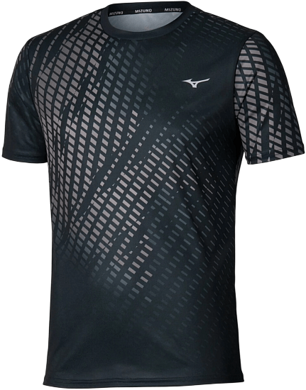 Футболка мужская Mizuno Core Graphic Black/Gray - Фото 1 большая