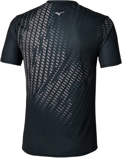 Футболка мужская Mizuno Core Graphic Black/Gray - Фото 2 большая