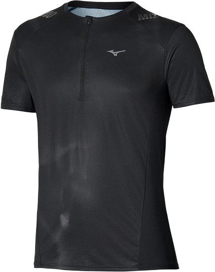 Футболка мужская Mizuno Trail Graphic Black - Фото 1 большая