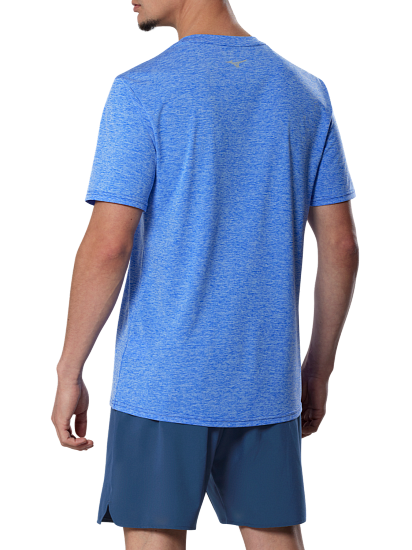 Футболка мужская Mizuno Core Runbird Dazzling Blue - Фото 4 большая