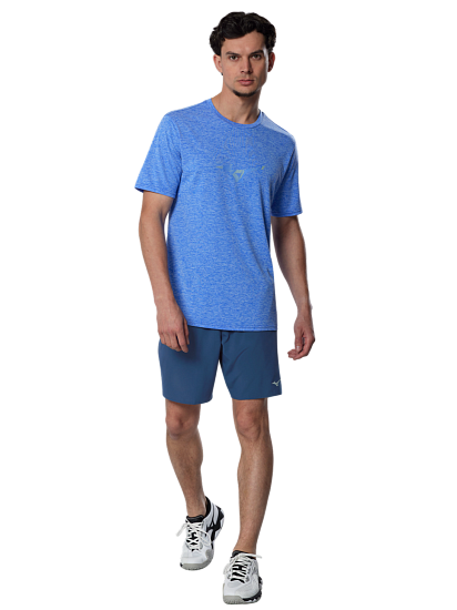 Футболка мужская Mizuno Core Runbird Dazzling Blue - Фото 7 большая