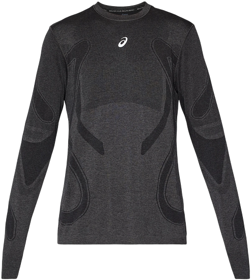 Лонгслив мужской ASICS Road Seamless Performance Black - Фото 1 большая