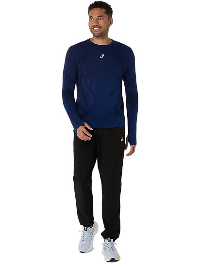 Лонгслив мужской ASICS Road Seamless Midnight - Фото 9 большая