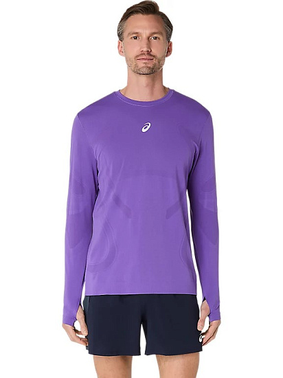 Лонгслив мужской ASICS Road Seamless Edo Purple - Фото 2 большая