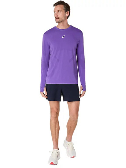 Лонгслив мужской ASICS Road Seamless Edo Purple - Фото 7 большая