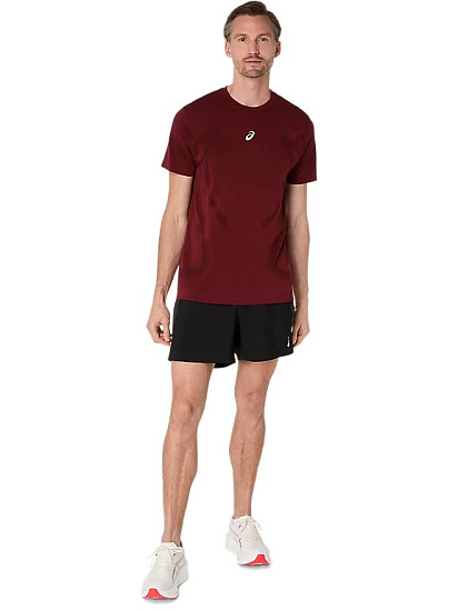 Футболка мужская ASICS Road Seamless Dark Red Planet - Фото 7 большая