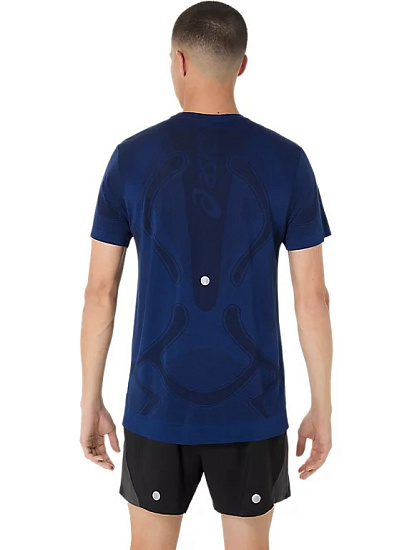 Футболка мужская ASICS Road Seamless Midnight - Фото 3 большая