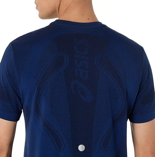Футболка мужская ASICS Road Seamless Midnight - Фото 6 большая
