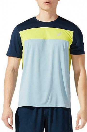 Футболка мужская ASICS Race Ss Smoke Blue/French Blue - Фото 1 большая