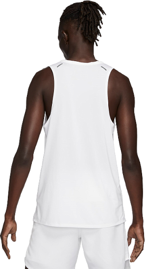 Майка мужская Nike Dri-FIT Rise 365 White - Фото 4 большая