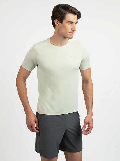 Футболка мужская Anta 852525108 Heather Light Green - Фото 4 большая