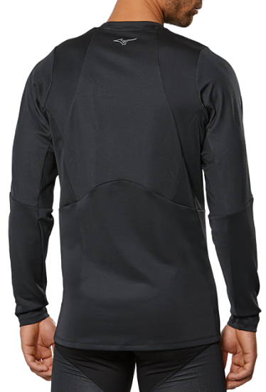 Футболка мужская Mizuno Heat Charge BT L/S Чер - Фото 4 большая