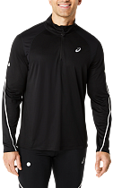 Лонгслив мужской ASICS Road Lite-Show 1/2 Zip Black