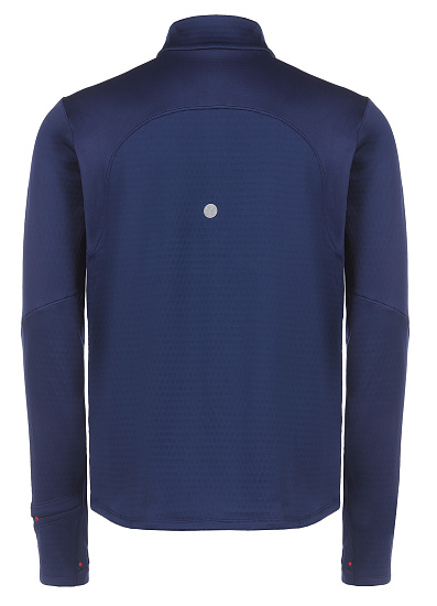 Лонгслив мужской ASICS Road Winter 1/2 Zip Blue - Фото 2 большая
