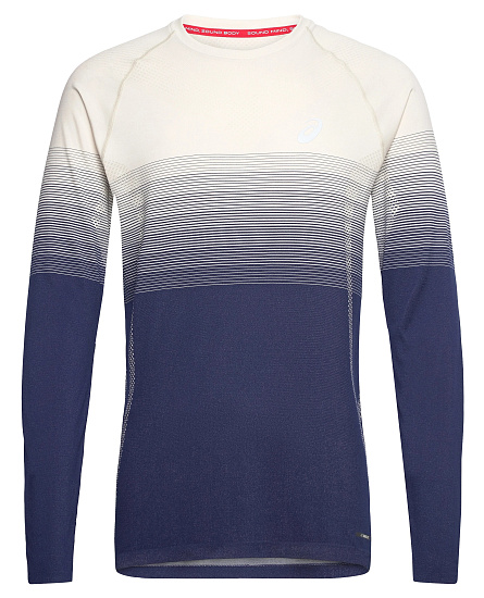 Лонгслив мужской ASICS Seamless Birch/Blue - Фото 1 большая