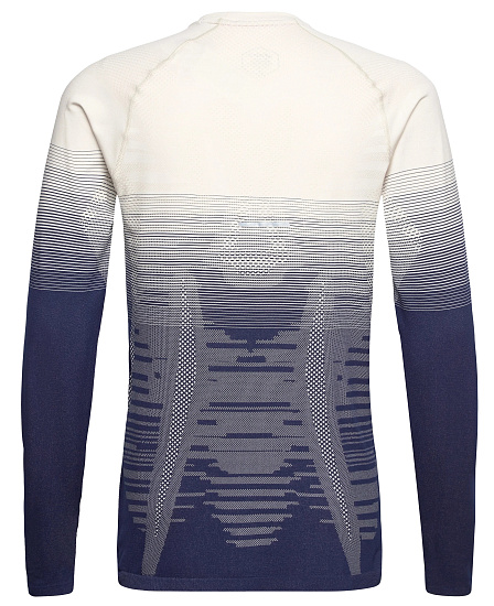 Лонгслив мужской ASICS Seamless Birch/Blue - Фото 2 большая