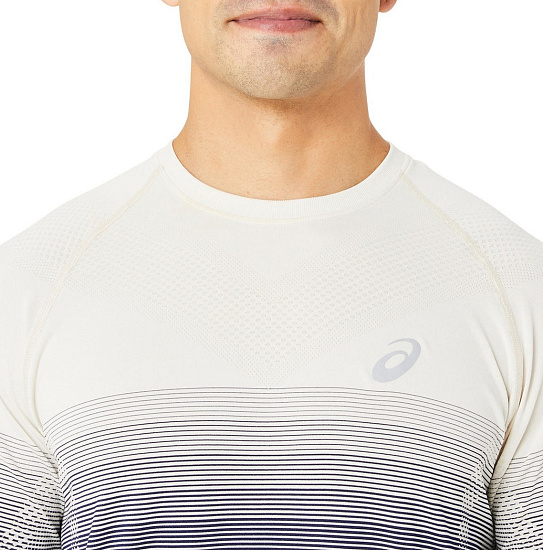 Лонгслив мужской ASICS Seamless Birch/Blue - Фото 7 большая