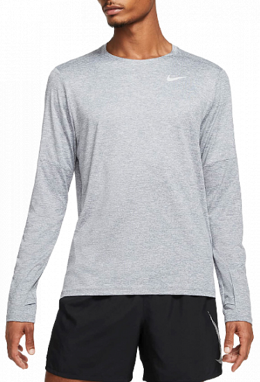 Футболка мужская Nike Dri-FIT Element Smoke Grey/Grey Fog - Фото 1 большая