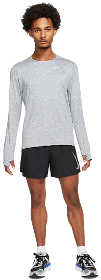 Футболка мужская Nike Dri-FIT Element Smoke Grey/Grey Fog - Фото 2 большая