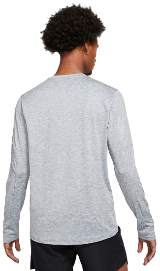 Футболка мужская Nike Dri-FIT Element Smoke Grey/Grey Fog - Фото 4 большая