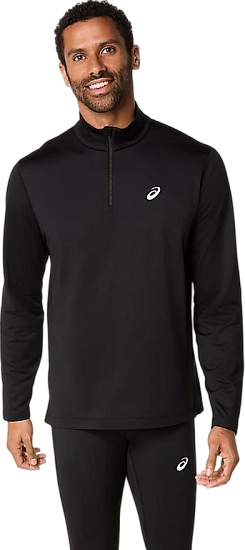 Лонгслив мужской ASICS Core 1/2 Zip Winter Performance Black - Фото 3 большая