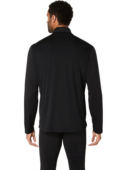 Лонгслив мужской ASICS Core 1/2 Zip Winter Performance Black - Фото 4 большая