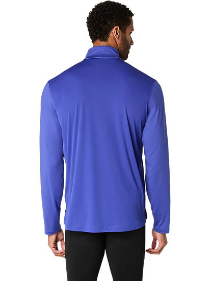 Лонгслив мужской ASICS Core 1/2 Zip Winter Dark Cobalt - Фото 4 большая