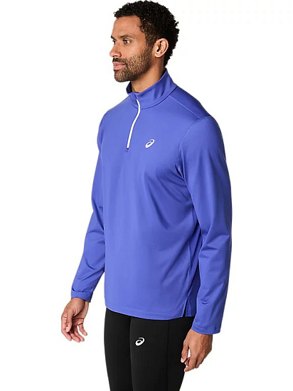 Лонгслив мужской ASICS Core 1/2 Zip Winter Dark Cobalt - Фото 3 большая