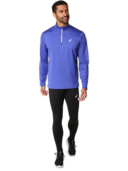Лонгслив мужской ASICS Core 1/2 Zip Winter Dark Cobalt - Фото 6 большая