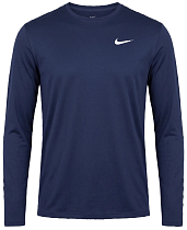 Лонгслив мужской Nike Dri-FIT Uv Miler Midnight Navy/Reflective Silver