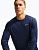 Лонгслив мужской Nike Dri-FIT Uv Miler Midnight Navy/Reflective Silver - Фото 3 малая