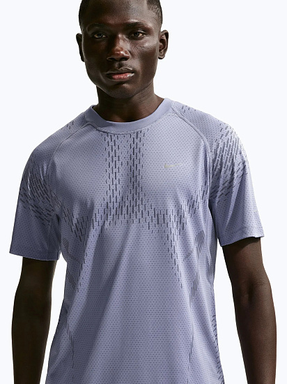 Футболка мужская Nike Dri-FIT Adv Stride Iron Purple/Dark Raisin/Reflective Silver - Фото 2 большая