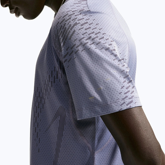 Футболка мужская Nike Dri-FIT Adv Stride Iron Purple/Dark Raisin/Reflective Silver - Фото 3 большая